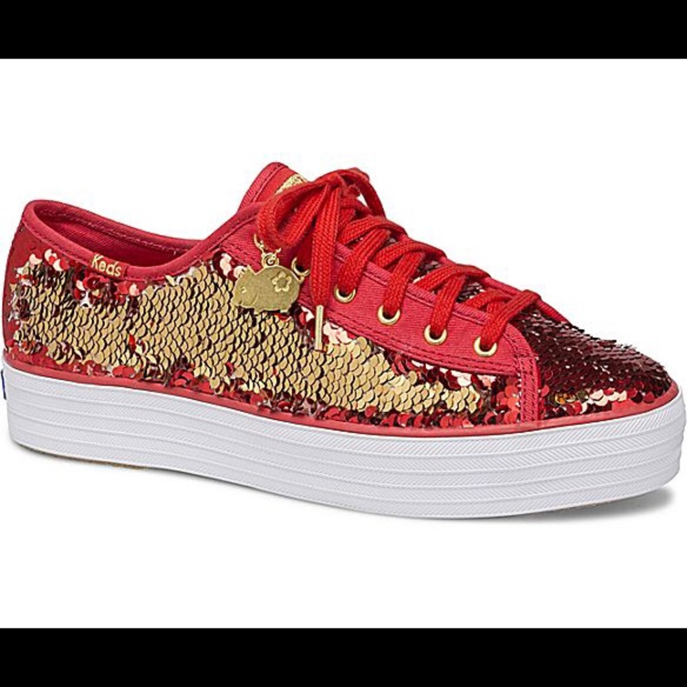 Keds CNY Triple Kick Sequin Sneaker 8.5